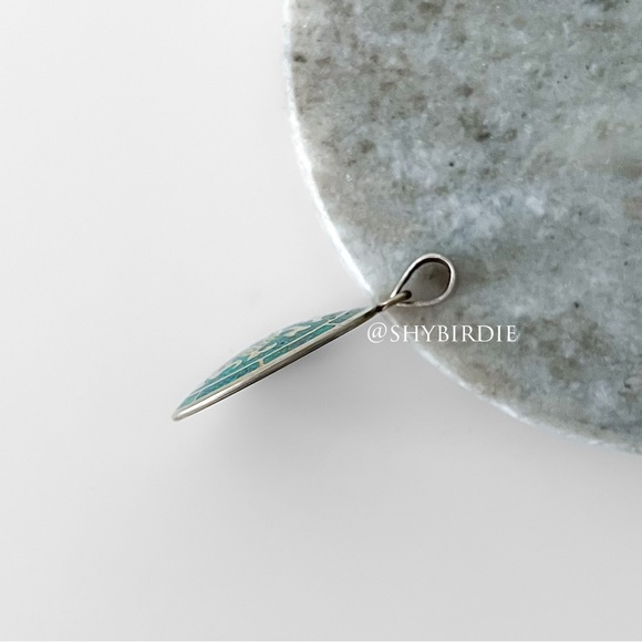 NEW Tibetan Artisan Handcrafted Carved Dragon Pendant, Turquoise Inlay - Picture 3 of 10